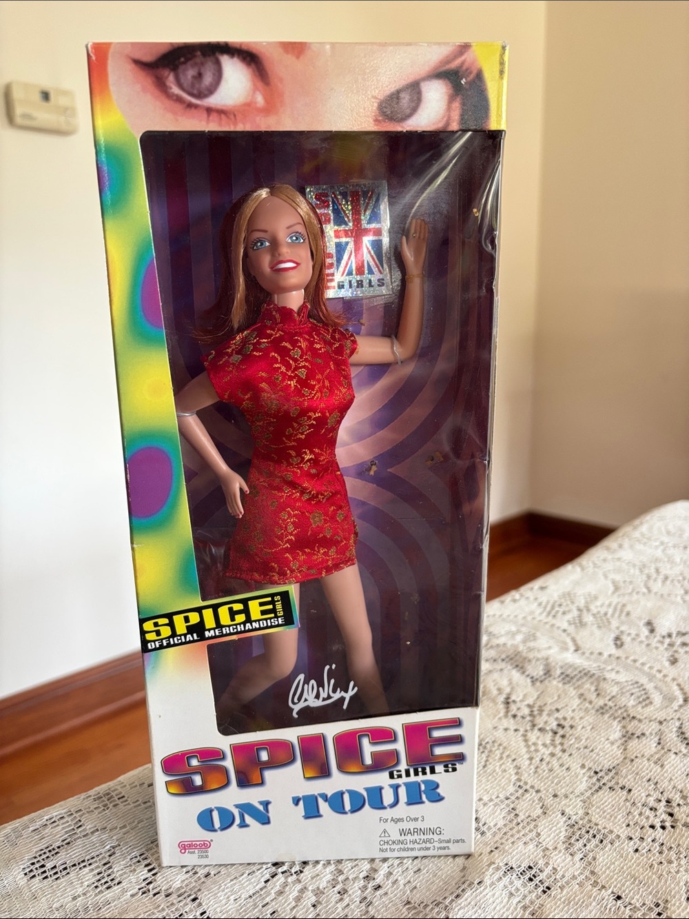 Spice Girls Geri Halliwell Doll in Red Dress Official Spice Merchandise